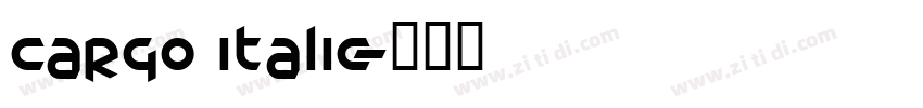Cargo Italic字体转换